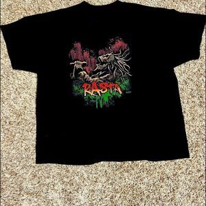 LIQUID BLUE RASTA Horror Skelton Skull t-shirt with amazing front hit graphics !